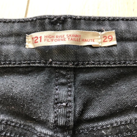Levi’s 721 High Rise Skinny Black Jeans Size 29 - Picture 8 of 12